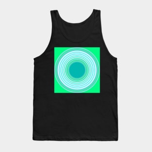 Circles in each other on green Tank Top